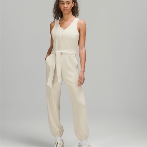 lululemon athletica Pants - Lululemon Ease of it All V-Neck Jumpsuit
White Opal